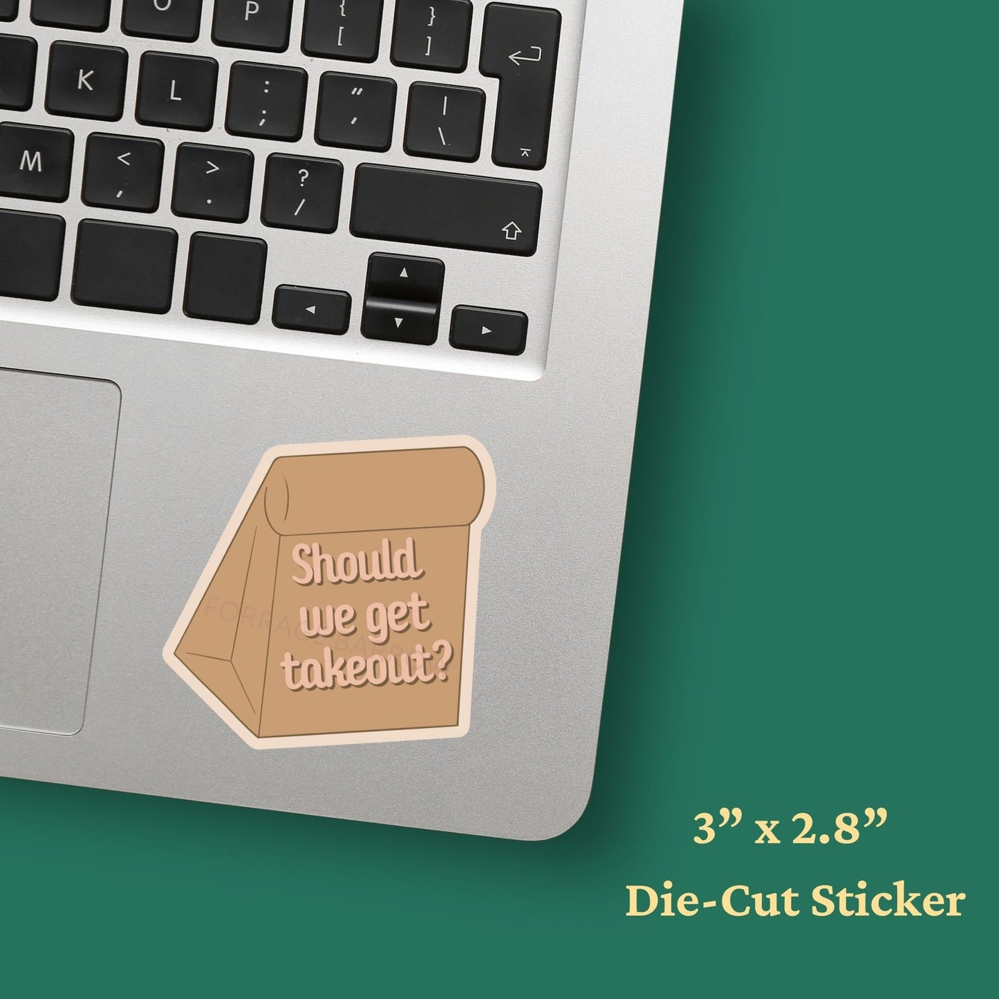 Should We Get Takeout Vinyl Sticker | Adult Life Aesthetic Sticker | Funny Laptop Quote Sticker | Cute Millennial Tumbler Sticker