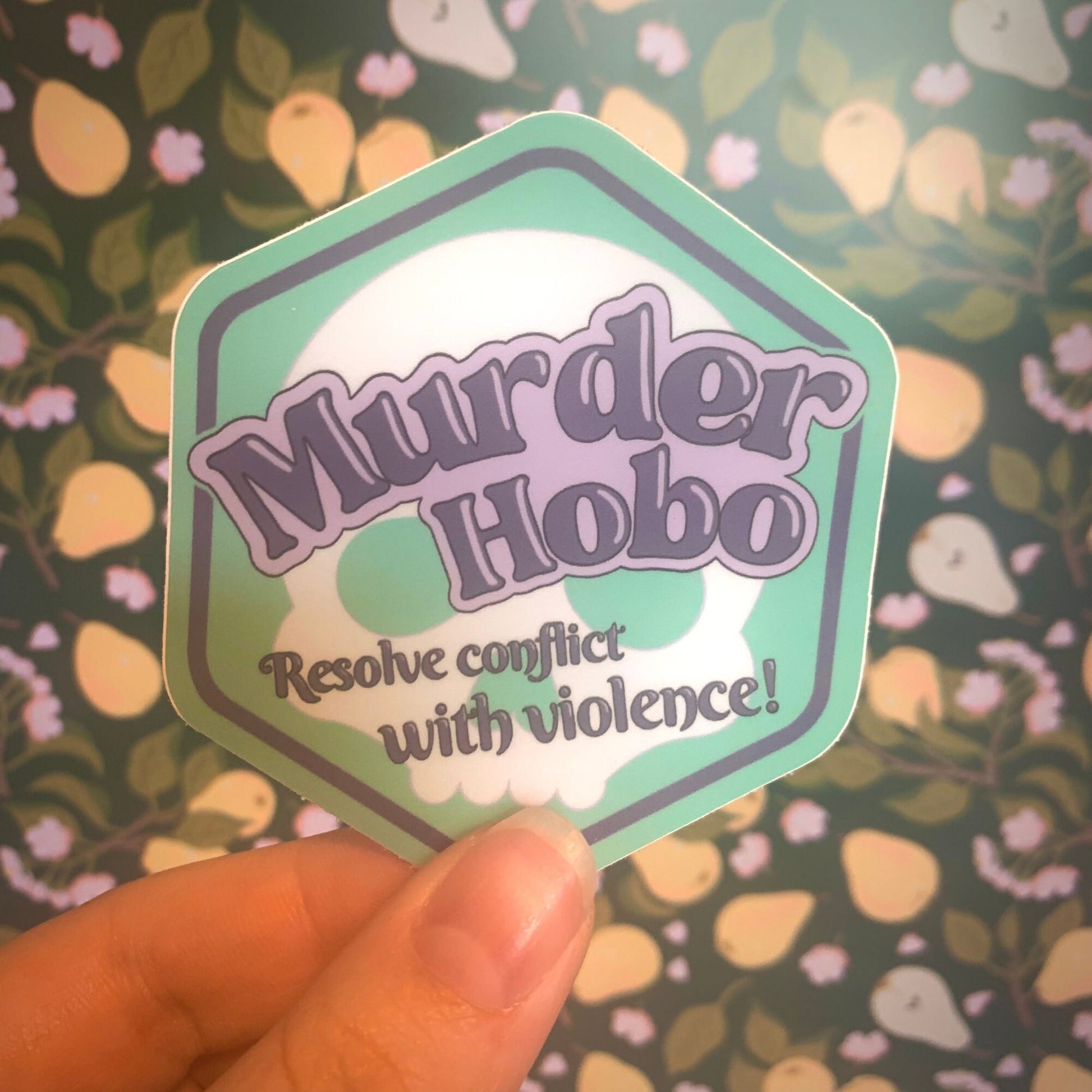 Murder Hobo D&Demerit Badge - 2.7" x 3" Vinyl Sticker