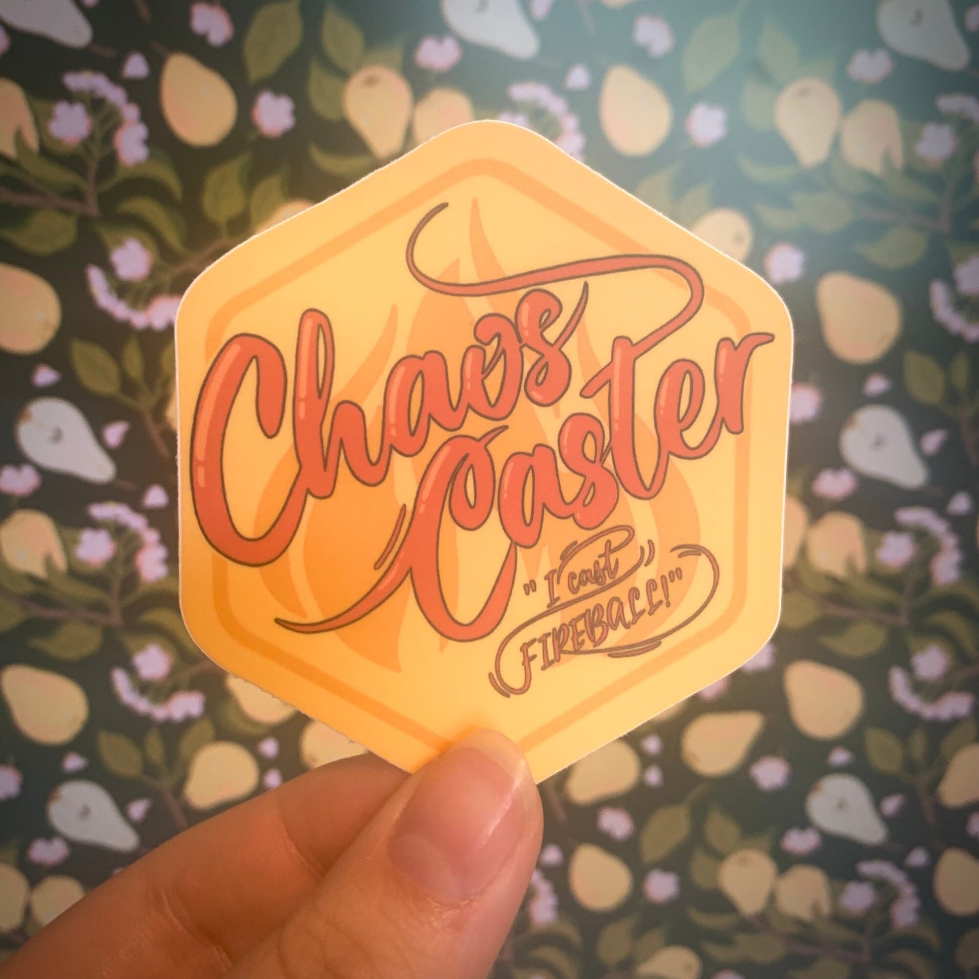 Chaos Caster D&Demerit Badge - 2.7" x 3" Vinyl Sticker