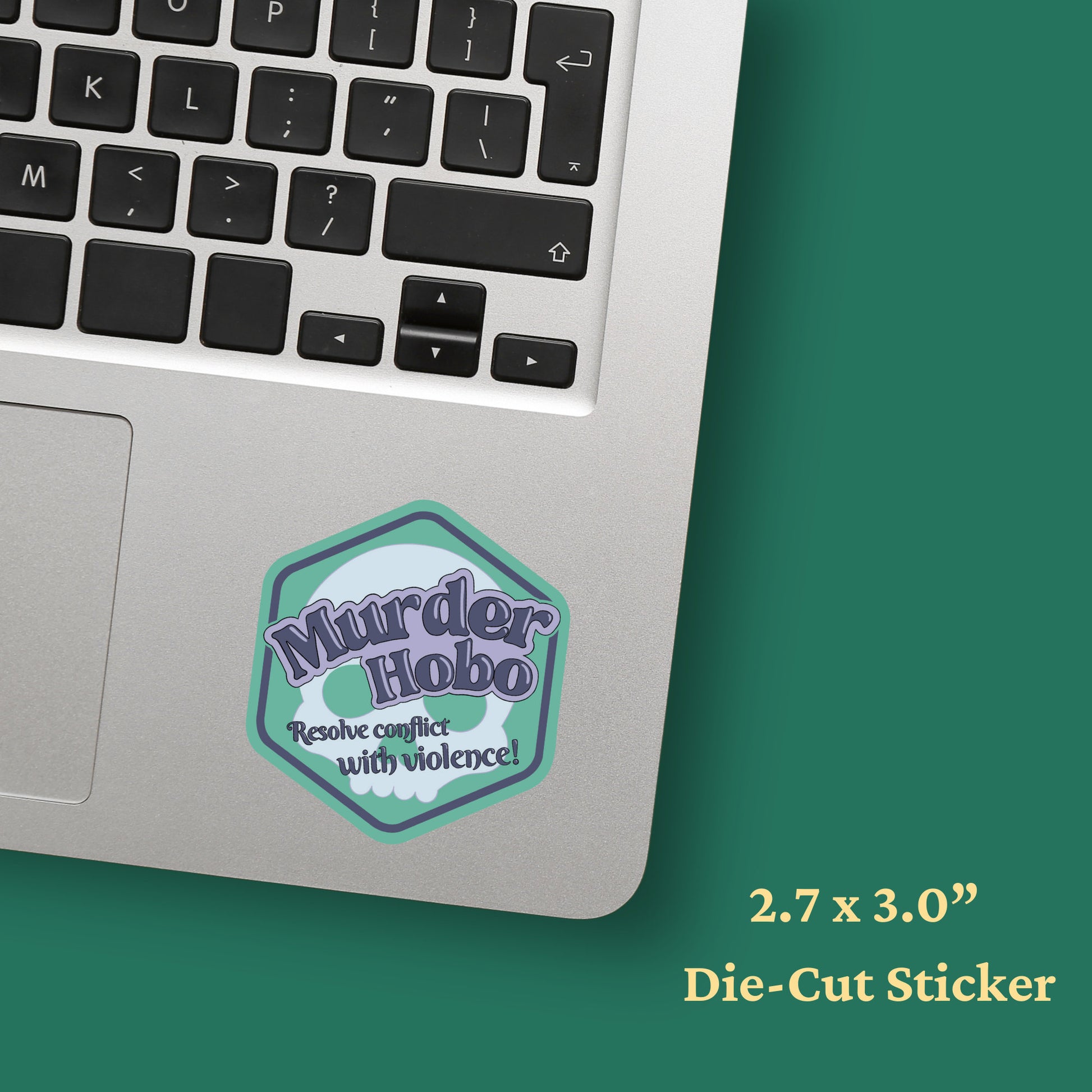 Chaos Caster D&Demerit Badge - 2.7" x 3" Vinyl Sticker