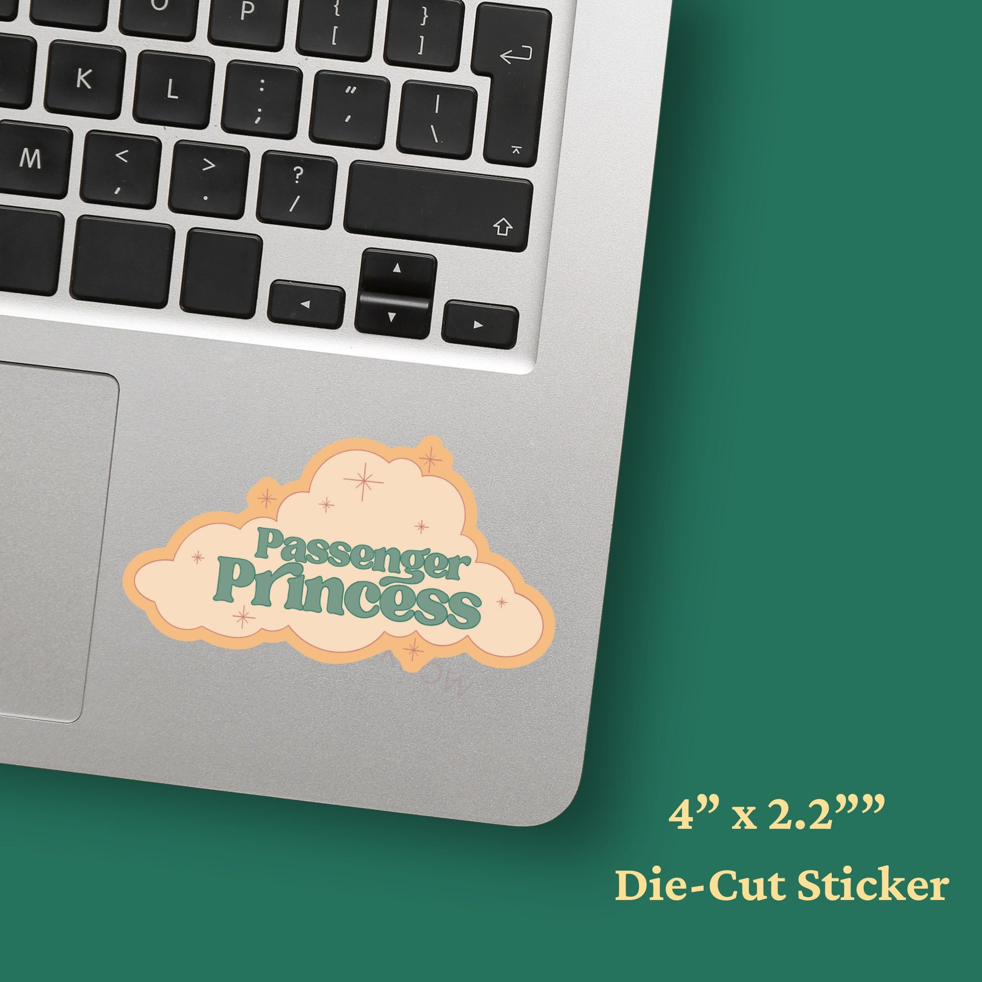 Passenger Princess - 2.2" x 4" Vinyl Sticker